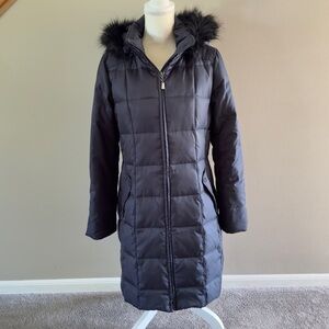 NAUTICA Navy Down Feather Puffer Coat Size Small